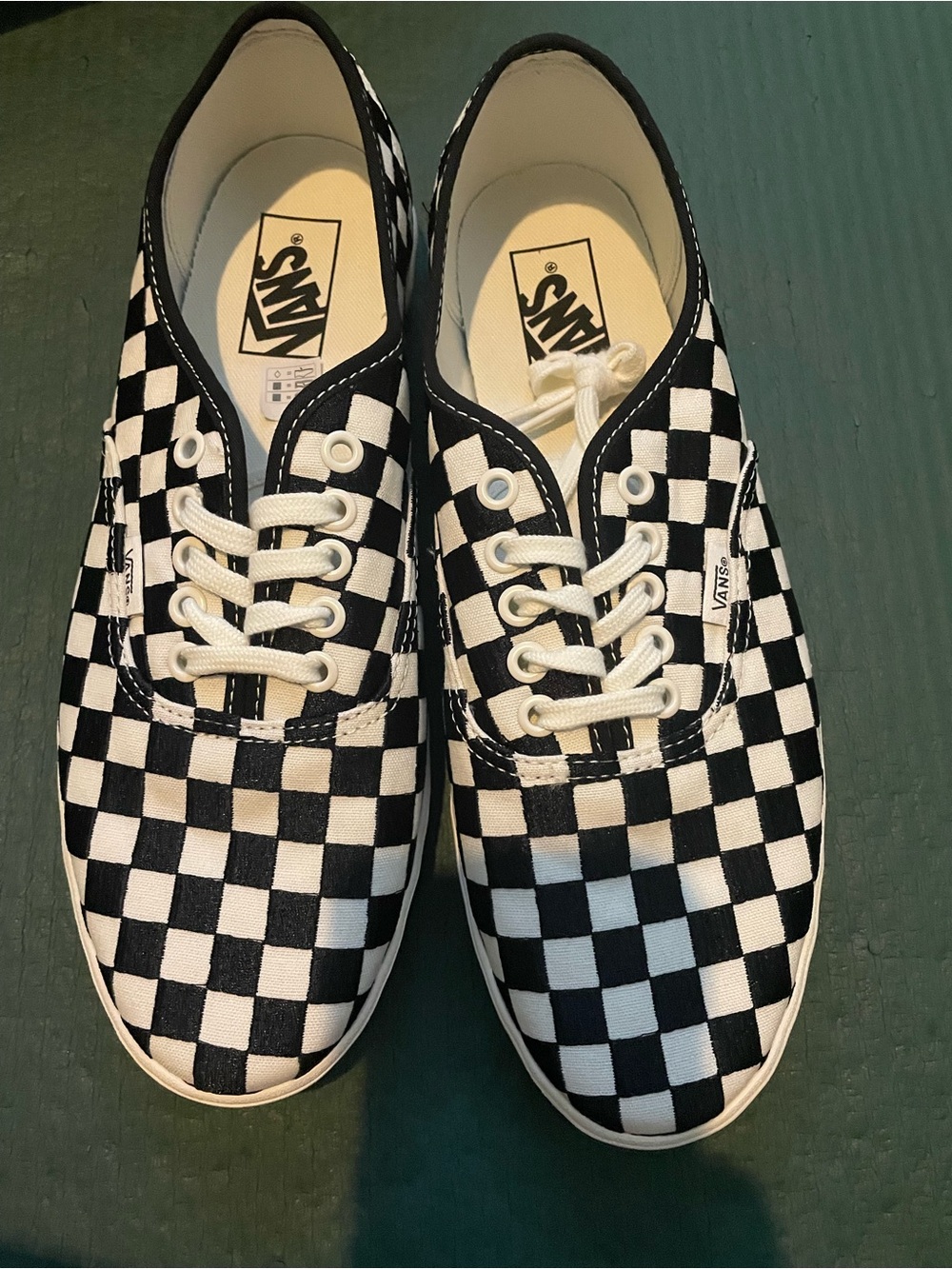 Vans Authentic Lowpro Embroidered Check Sneakers NIB